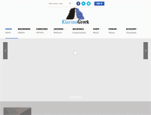 Tablet Screenshot of klarinogreek.com